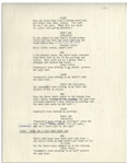 Moe Howard's 11pp. Script for ''The New Three Stooges'' Episode ''Goldibear and the Three Stooges'', Circa 1965 -- Annotated by Moe With His Signatures -- 8.5'' x 11'' Loose Pages, Near Fine